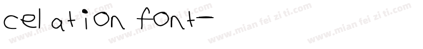celation font字体转换